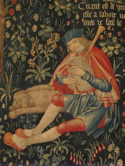 Pastor tocando la gaita, c.1500-30 de Netherlandish School